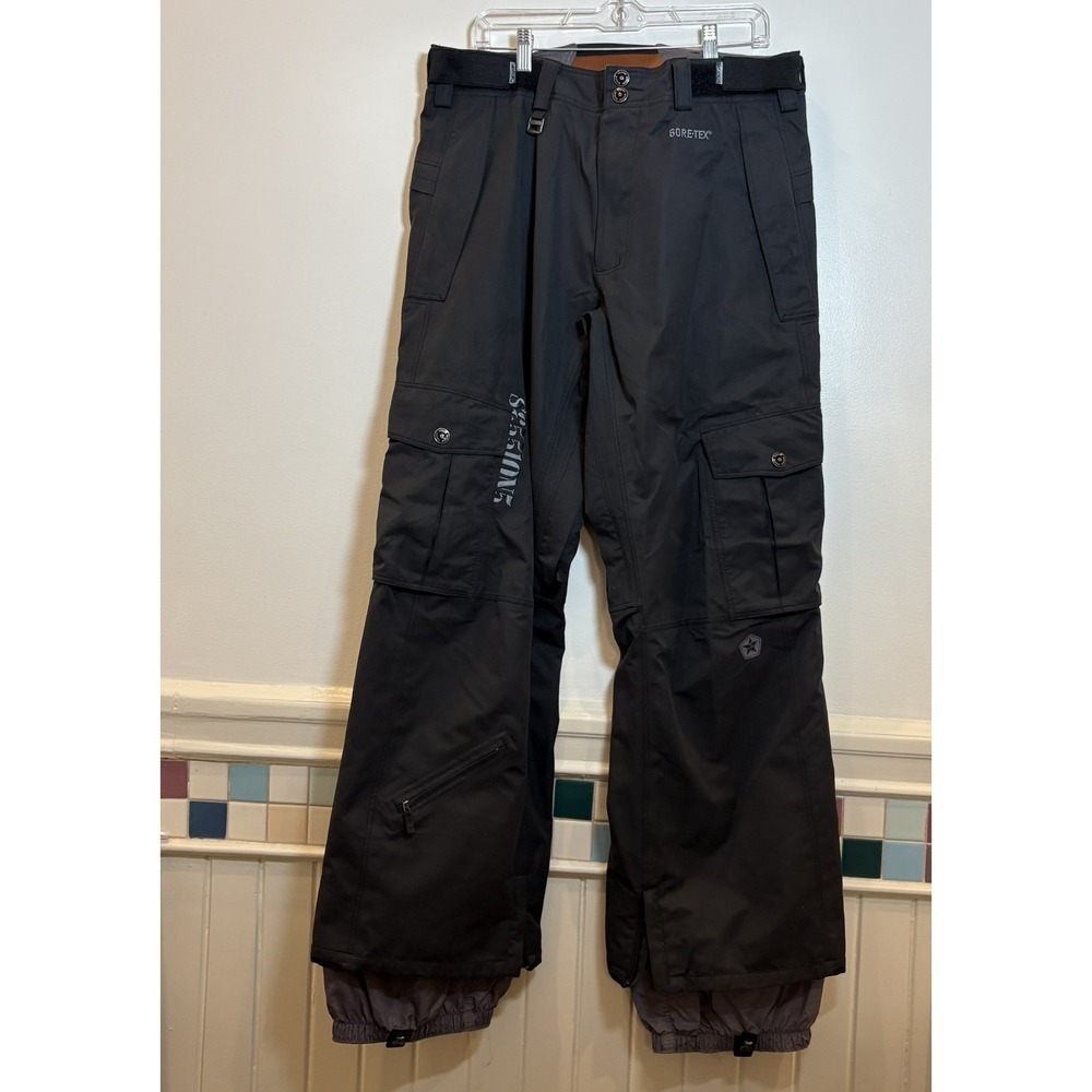 Vintage Sessions Summit Series Waterproof RECCO Snowboard Pants Mens L 34-36